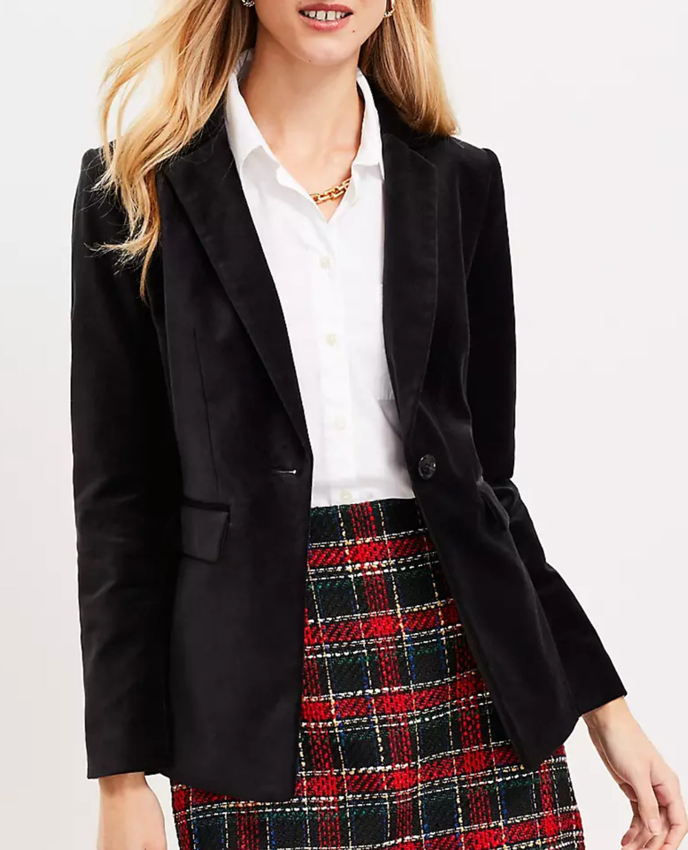 NEW ANN TAYLOR LOFT BLACK VELVET MODERN ONE BUTTON BLAZER JACKET SIZE 0